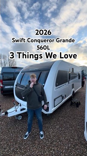 3 things we love about the Swift Conqueror Grande 560L. A flagship caravan with a layout that works