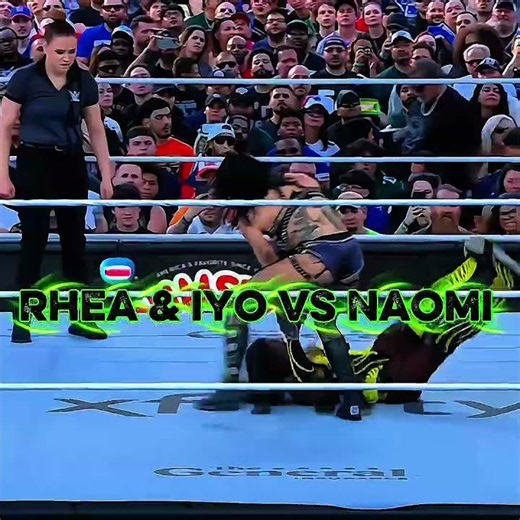 Rhea & Ioy Vs Naomi Ultra Edit 🔥☠️#wwe#shorts