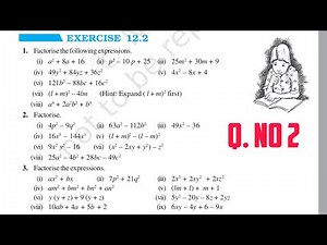 Class 8 Maths Factorisation Chapter 12 Exercise 12.2 Question 2 | ch 12 ex 12.2 q 2 | CBSE NCERT