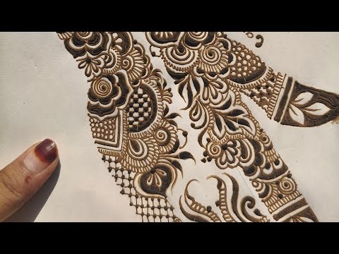 pakistani bridal design 🌿 free for my subscribers 😍 #mehndi #mehndiclass #bridalhenna