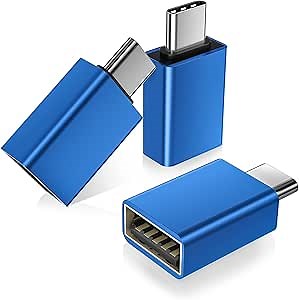 Basesailor USB C to USB Adapter 3Pack,USBC Male to USBA 3.0 Female OTG Adapter,Type C Thunderbolt 5 4 3 Converter for iPhone 17 16 15 Max,MacBook Pro Air,Mac,iPad,Microsoft Surface,Samsung Galaxy S25