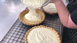 Passion fruit cream pie, fresh in store today 😋 #food #lunch #sweetcraving #sydneyeats #dessert | The Pie Tin