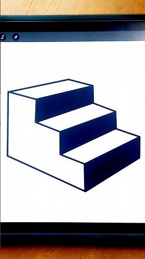 comment dessiner un escalier en 3d facilement