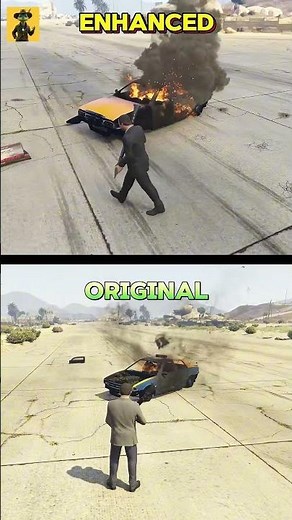 GTA V Original vs Enhanced — The REAL Difference! 🤯🚗