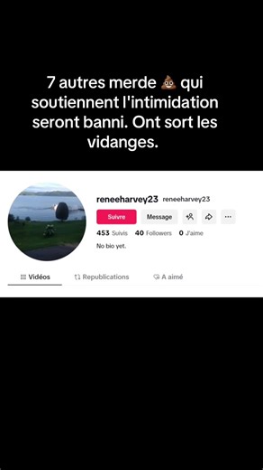 On sort les vidanges 💩 qui soutiennent l'intimidation. @nath🌺🌸🌼 @reneeharvey23 @Max St-Pierre @Spin-X
