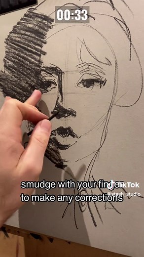 Step-by-Step Charcoal Portrait Drawing Tutorial for Beginners