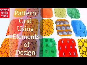 Pattern grid explained| Elements of design in fashion through pattern grid| Easy step by step