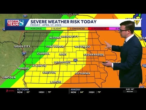 Iowa weather: Strong storms return to Iowa this afternoon ahead of a cool weekend