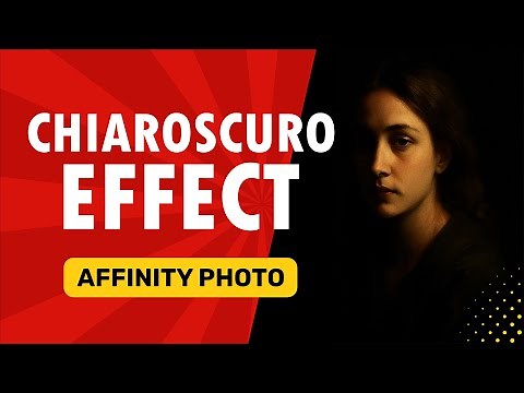 How to make your photos dramatic in Affinity Photo using the CHIAROSCURO effect