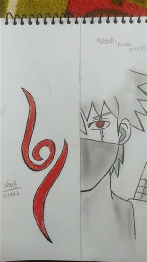 Kakashi ANBU Version Drawing 🔥Naruto Sketch Art created by VANSH KUMAR