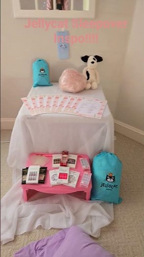 Jellycat Birthday Party Sleepover Inspo #diy #jellycat #slumber party #kids birthday #12yearold