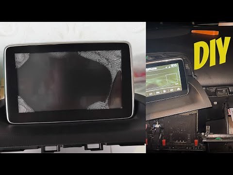 Mazda | How To CRACKED multimedia TOUCH screen GLASS replace?