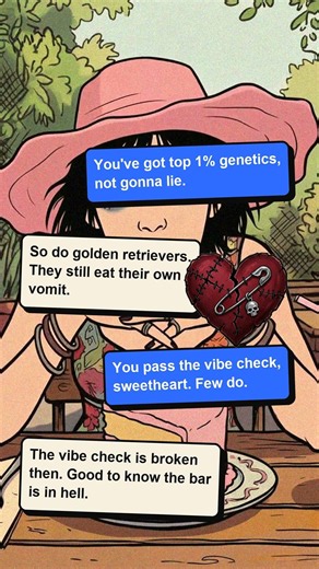 I Used Alpha "Pickup Lines" on an Emo Girl 💀 (AI Roleplay Game) #Shorts