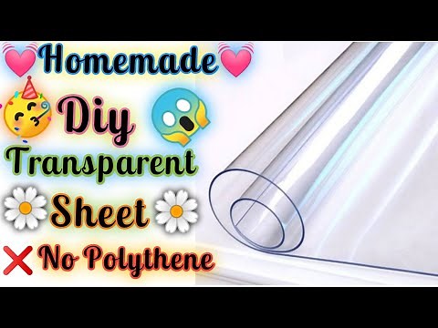 How To Make Transparent Sheet / Homemade Diy transparent sheet without polythene / transparent sheet