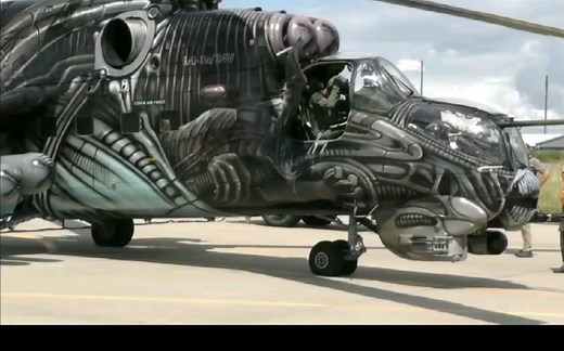 来自捷克mi-35外星涂装！