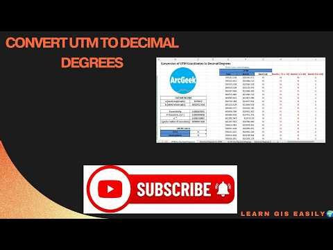 How to Convert UTM Coordinates to Latitude & Longitude (Decimal Degrees) | Easy GIS Tutorial
