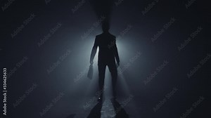 A man walking with a briefcase