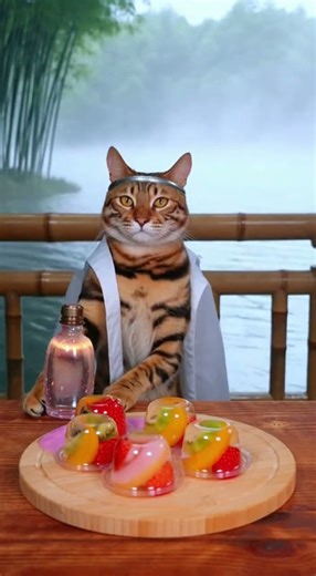 Magic: A Toyger Cat Materializes puppet theater toy (One-Shot)