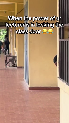 Locking the Classroom Door: A Relatable Lecturer Moment
