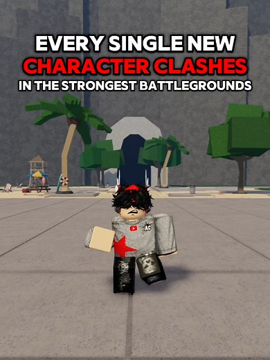 Every Character Clash in TSB || The Strongest Battleground Make sure to join the discord!! discord.gg/andyrbx #thestrongestbattlegrounds #roblox #pvp