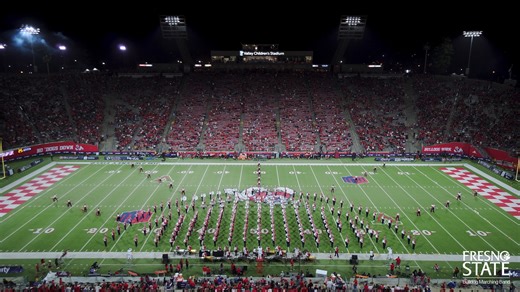 The Bulldog Marching Band performs Sun-sational featuring the music of The Animals, Sheryl Crow, Cream, Katrina and the Waves, and more! ☀️☀️☀️ | Fresno State Bulldog Marching Band