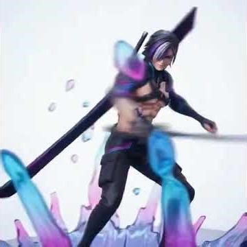 【電脳ASMR】純白の仮想空間を舞うフィギュア剣士。刀捌きと響音 Cyber-Blade ASMR: Figure Swordsman in White Virtual Space & Sounds