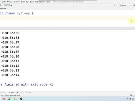 java 基础之 Sleep实现多线程休眠