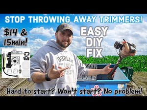 Weedeater / Grass Trimmer Hard To Start? Wont Run at All? Don't Throw it Out! Easy DIY Fix.
