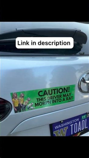 Funny Car Sticker #carstickers #shorts