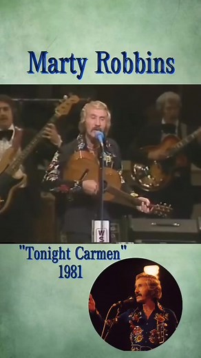 Marty Robbins performing on the Grand Ole Opry in 1981 with the song- Tonight Carmen #CountryMusic #CountryClassics #ClassicCountry #CountryLegends | Old Barn Stories