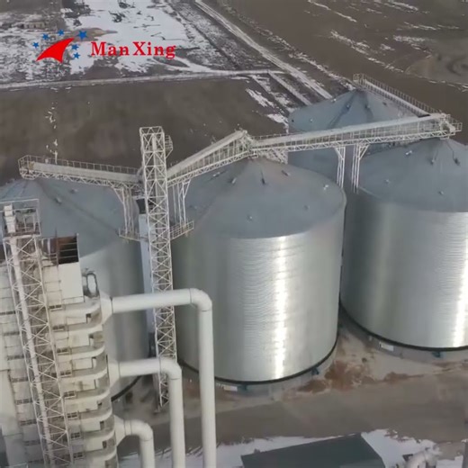 Aerial Showcase: Multiple Steel Silo Projects from Agriculture to Industry