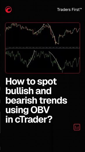 How to spot bullish and bearish trends using OBV in cTrader?