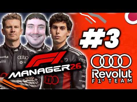 F1 MANAGER 2026 MOD CAREER MODE #3 | AUDI F1 TEAM | A HUGE CRASH RUINS OUR RACE!