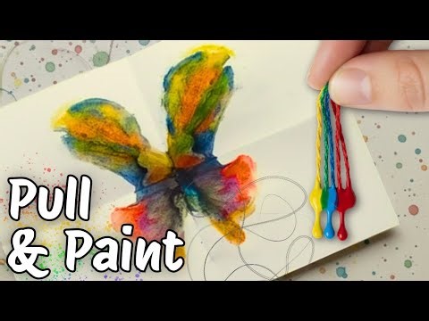 DIY Thread Painting 🎨 | Butterfly Art 🦋