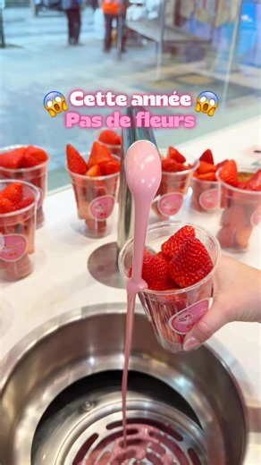 LA FRESERIA on Instagram: "Pour la Saint-Valentin, notre fontaine infinie devient toute rose pour l’occasion 🩷 Pour l’occasion venez déguster de délicieuses fraises enrobées de chocolat rose 🍓"