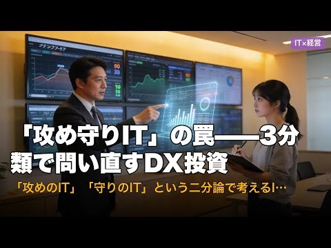 「攻め守りIT」の罠——3分類で問い直すDX投資