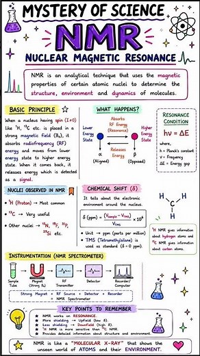 NMR Spectroscopy made super easy! 🧪✨Learn the basic principle, resonance, chemical shift ....