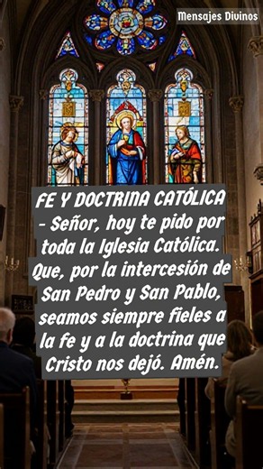 San Pedro y San Pablo interceden por la fe católica