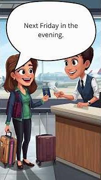 Buying a Ticket at the Airport in English 🎫 | Easy Travel Conversation #englishconversation