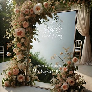 Custom Wedding Welcome Sign Decal: Personalized Names & Date - Etsy