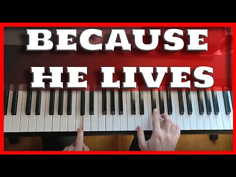 Because He Lives Easy Piano Tutorial - #Piano Because He Lives | Easy Piano Tutorial