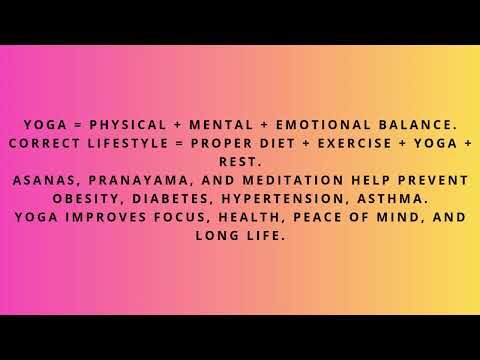 Yoga and Lifestyle Notes | Benefits of Yoga | Class 11 PE