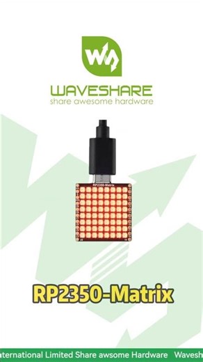 Build Interactive Projects with RP2350-Matrix,Colorful LED Display,#waveshare #rp2350
