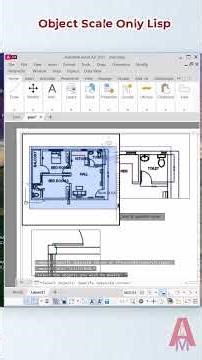 ObjectScaleOnly Autocad Lisp |#autocad #cad 👍😊