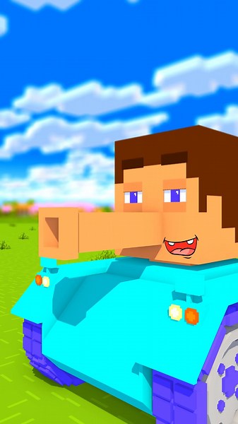 Steve-Tank vs Alex-Elephant - Minecraft Animation #minecraft #shorts