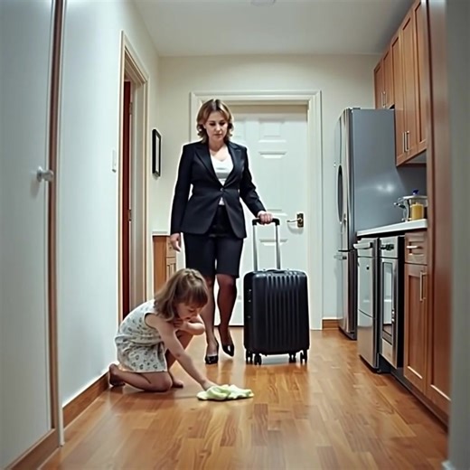 I returned from my trip a day early to find my 9-year-old daughter alone, on her hands and knees, cleaning the kitchen floor because my in-laws thought she “needed discipline.” They had taken their “true” granddaughter to an amusement park instead. I didn’t lose my temper. I didn’t even raise my voice. But I made a decision — and by the next morning, everyone was calling.... When I unlocked the door, the first thing I heard was silence. Not the comfortable kind that wraps around a home, but the 