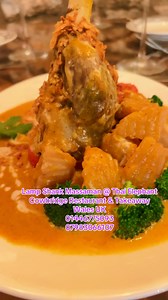 I would like to introduce our Christmas menu “Lamb Shank Massaman” booking & takeaway order on 01446775093, 07983066107 I’m looking forward to seeing you all 😘 | Thai Elephant Restaurant Cowbridge