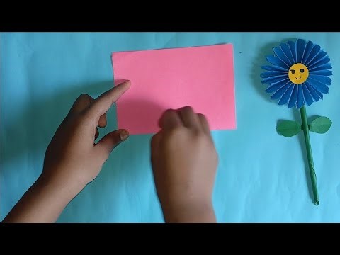 How to Make Easy Accordion Paper Flowers | DIY Paper Flower Craft 🌸 #long #diy #viral #papermagic