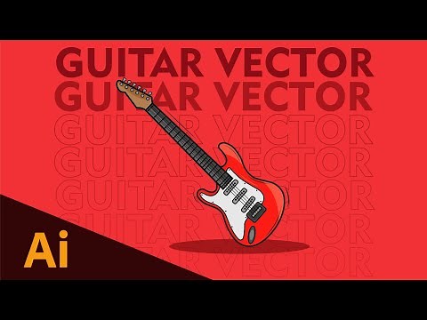 Adobe illustrator : Create Vector Guitar | Seemant Kumar