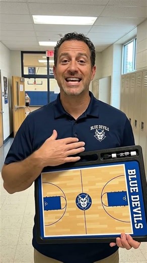 Custom Dry Erase Basketball Coaching Board #basketball #nba #basketballtraining